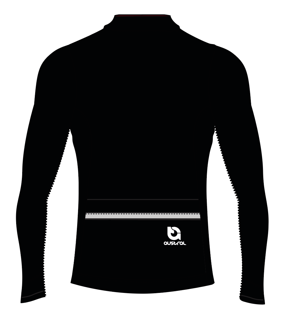 Austral Black Cycling Wind Jacket