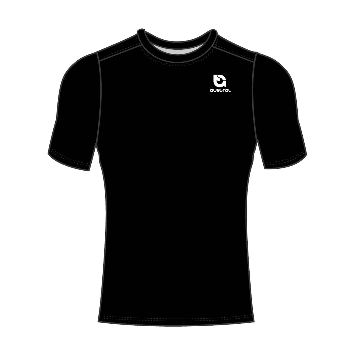 Austral Black Performance Tee