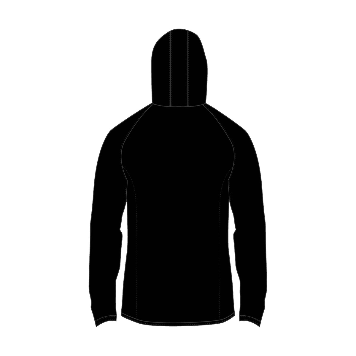Austral Black Hooded Windbreaker Jacket