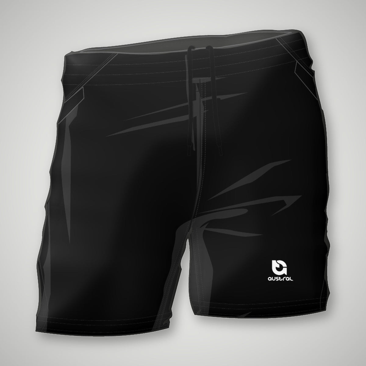 Austral Black Training Shorts