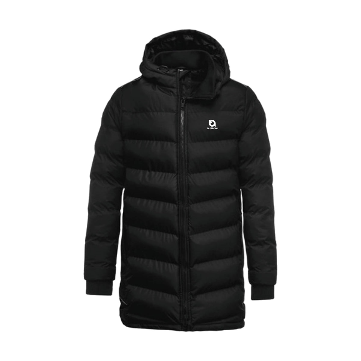 Austral Black Long Puff Parka