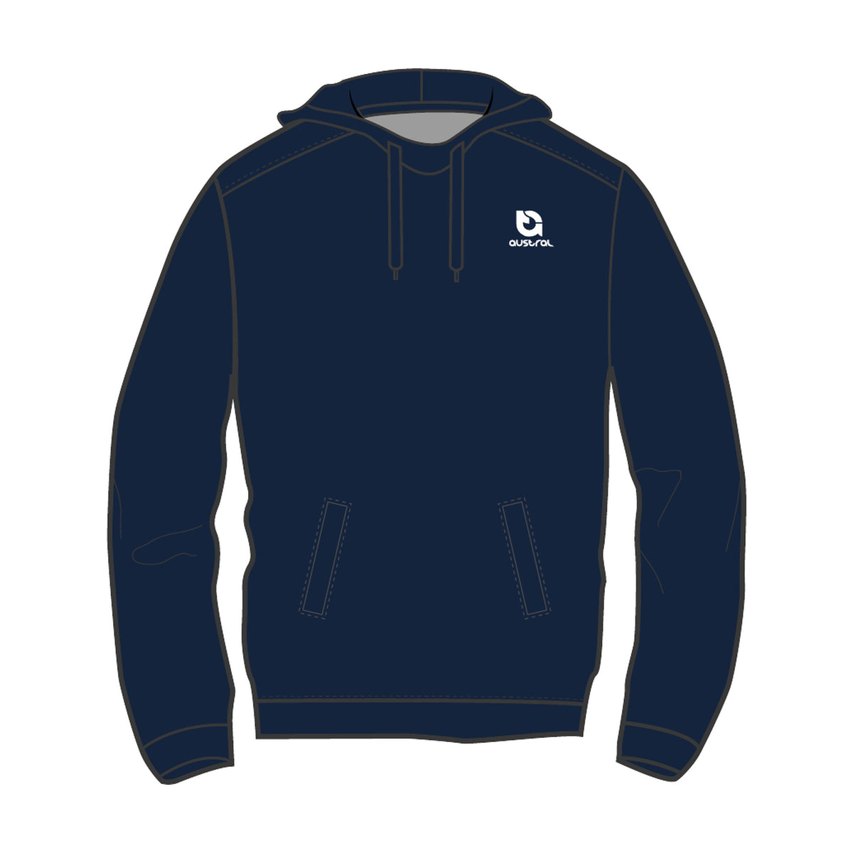 Austral Navy Pullover Hoodie