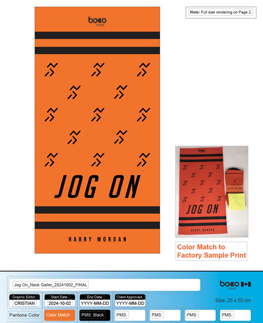 Jog On Boco Custom Gaiters