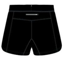 Simply Black Austral Run Shorts