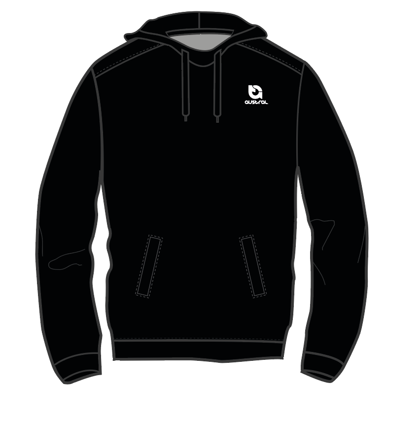 Austral Black Pullover Hoodie