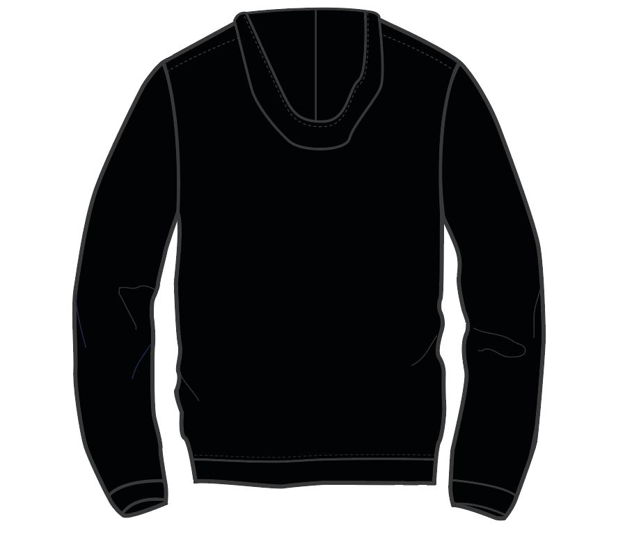 Austral Black Pullover Hoodie