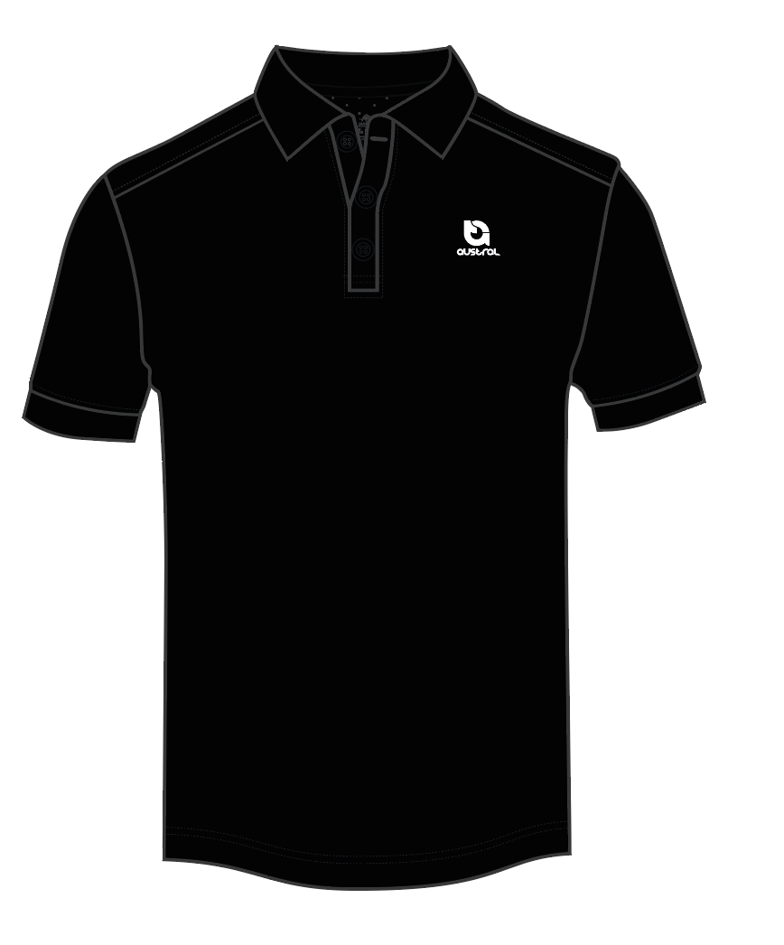 Austral Black Premium Polo