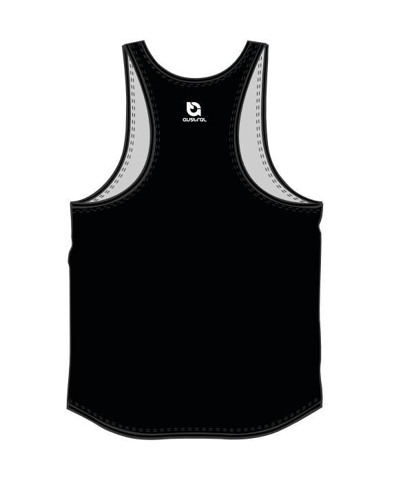 Austral Black Mens Performance Singlet