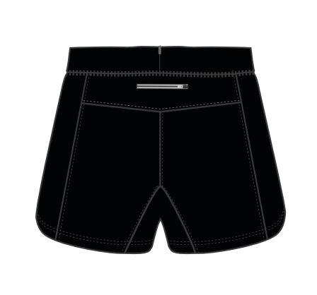 Austral Black Run Shorts