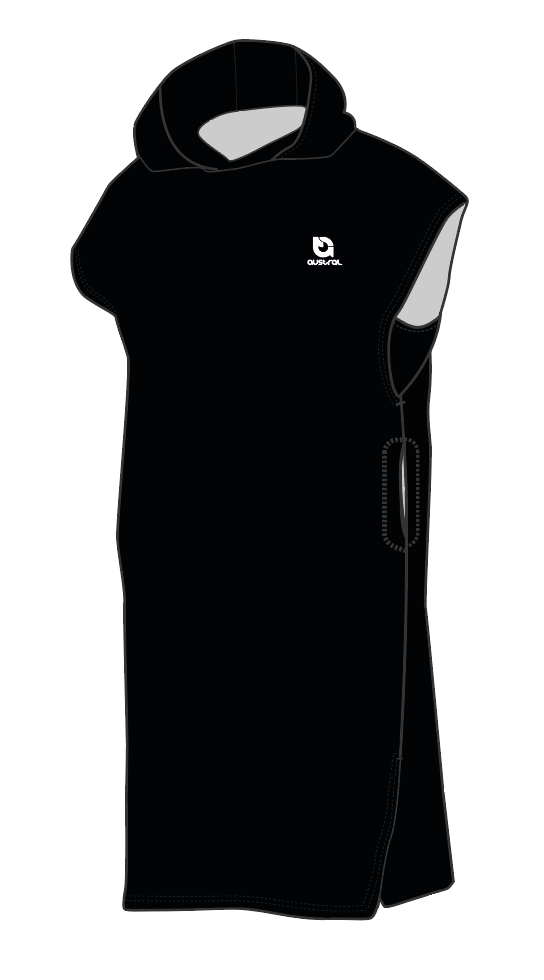 Austral Black Swim Poncho