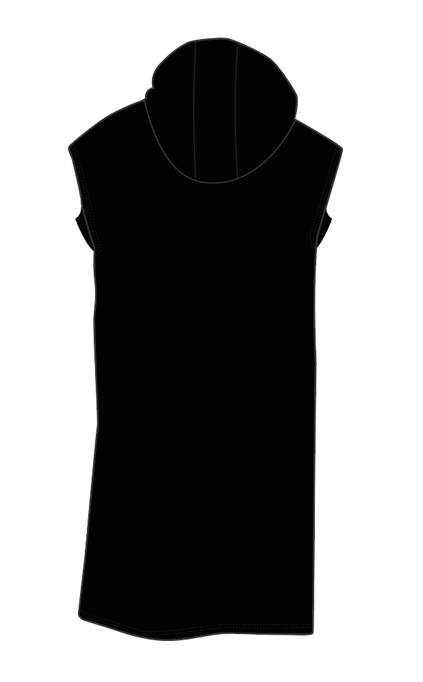 Austral Black Swim Poncho