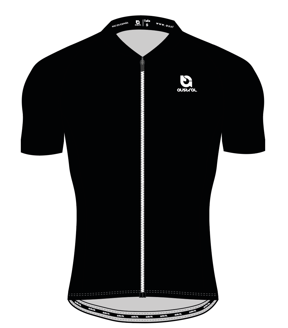 Austral Black Classico Cycling Jersey
