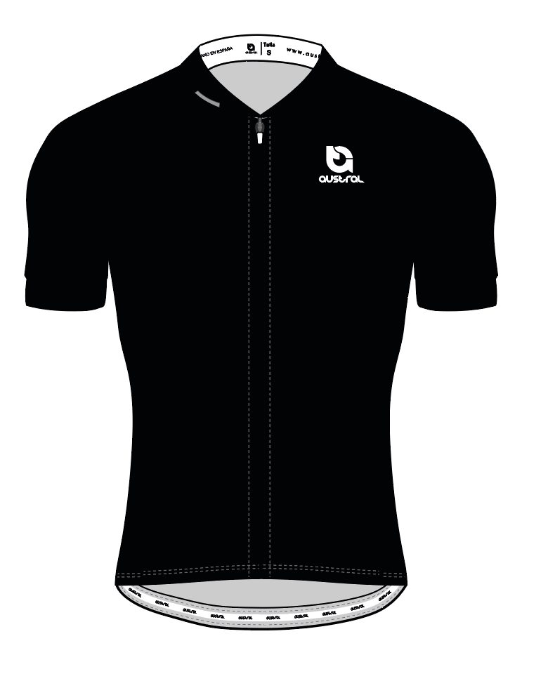 Austral Black Performance Cycling Jersey