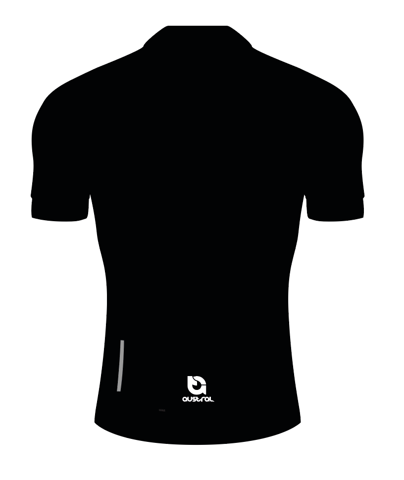 Austral Black Performance Cycling Jersey