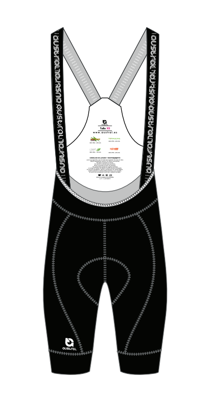 Austral Black Navy Performance Bib Shorts