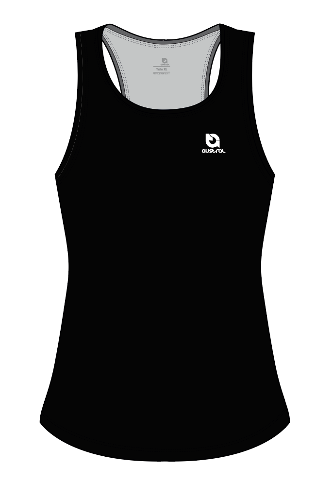 Austral Black Womens Performance Singlet