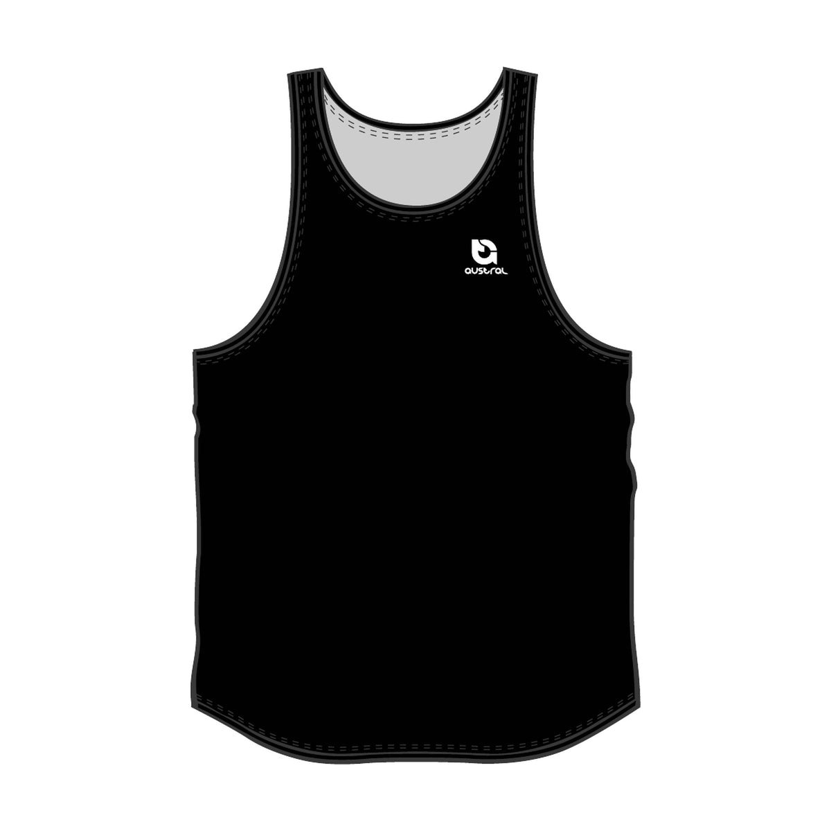 Austral Black Performance Singlet