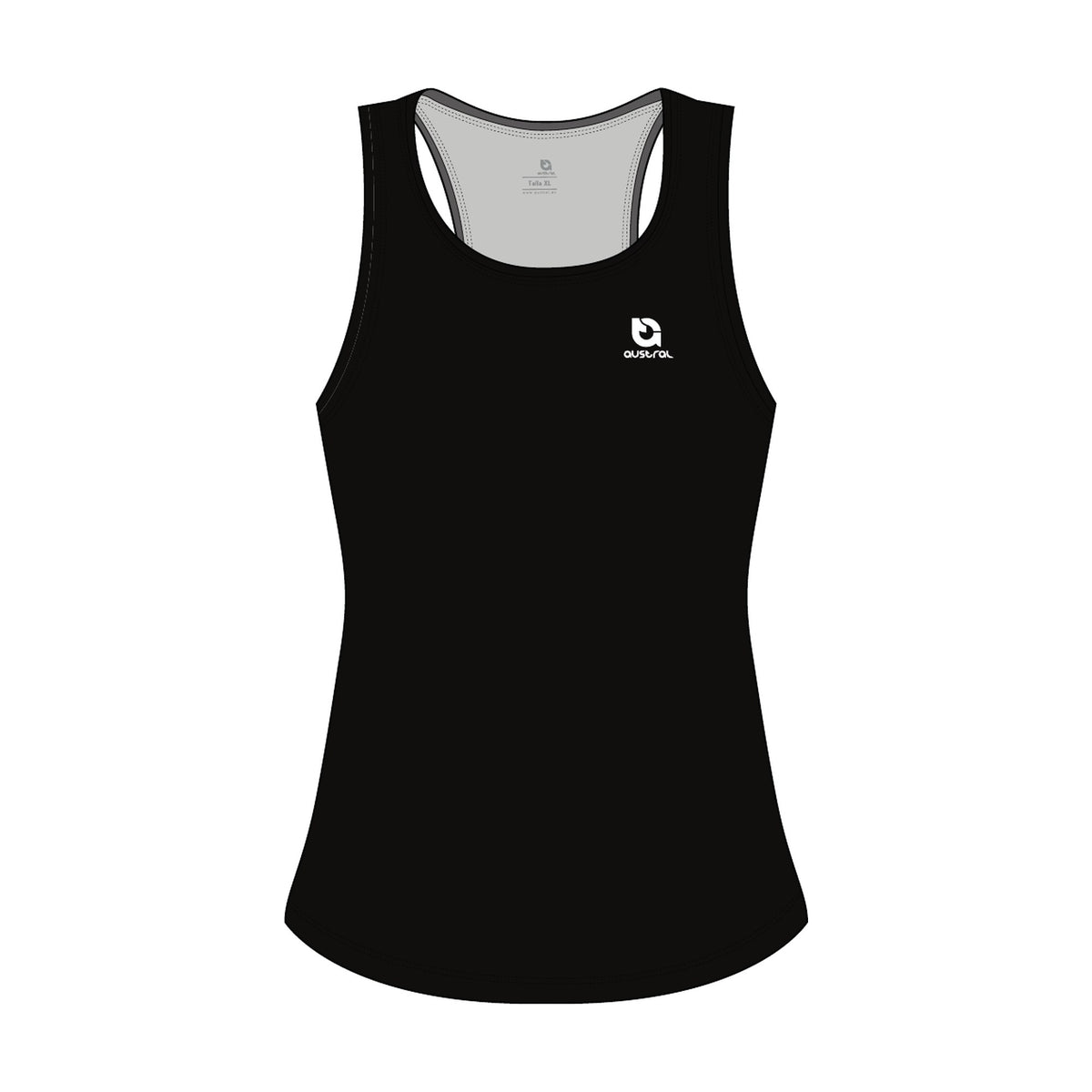 Austral Black Performance Singlet