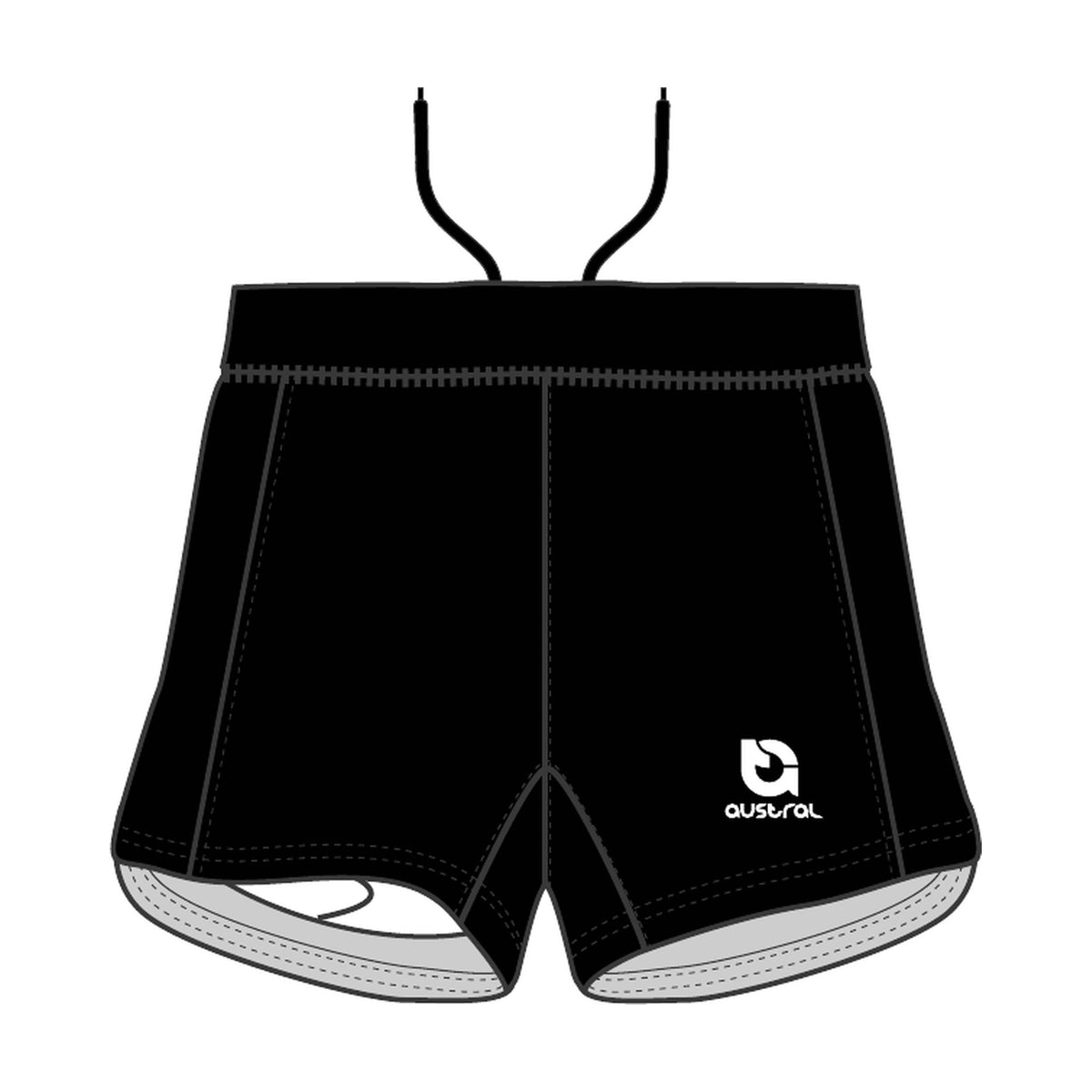 Austral Black Run Shorts
