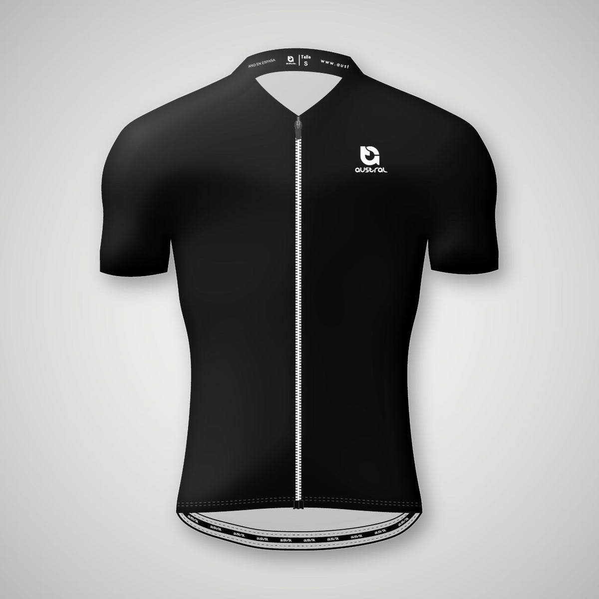 Austral Black Classico Cycling Jersey