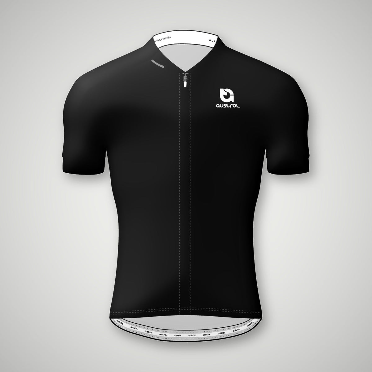 Austral Black Performance Cycling Jersey