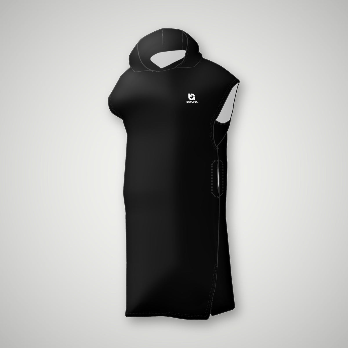 Austral Black Swim Poncho