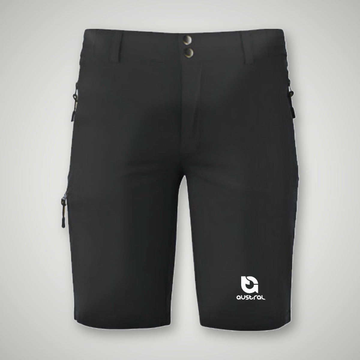Austral Black Casual Shorts