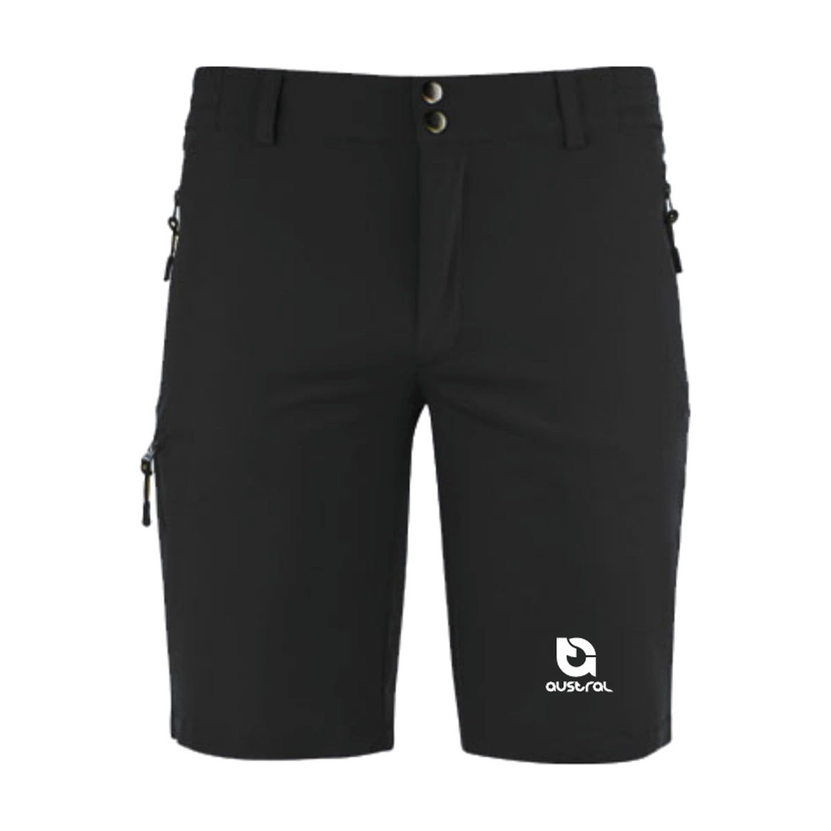 Austral Black Casual Shorts