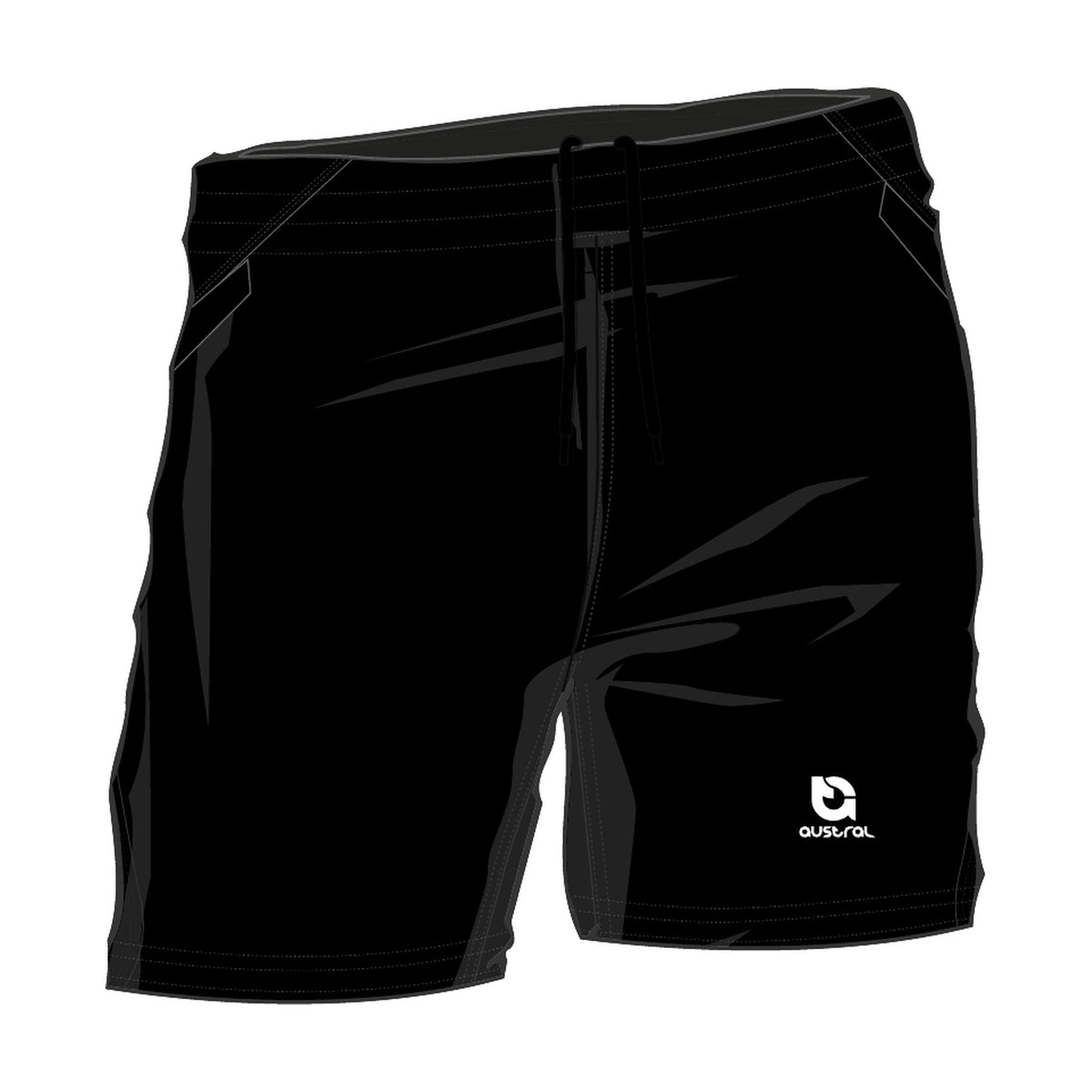 Austral Black Training Shorts