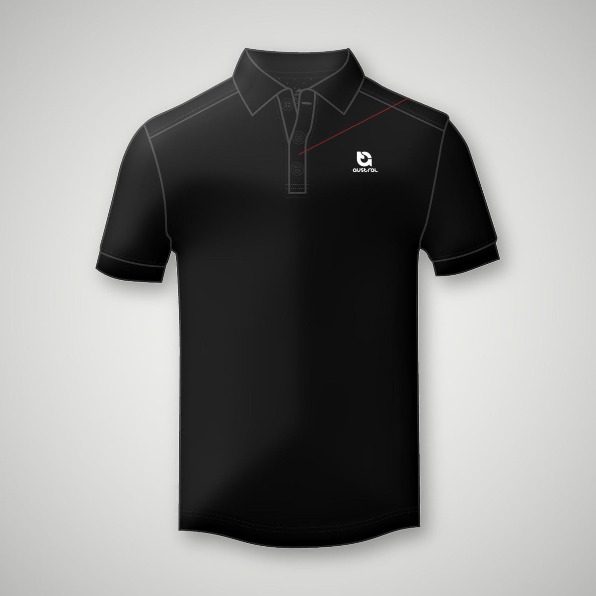Austral Black Premium Polo