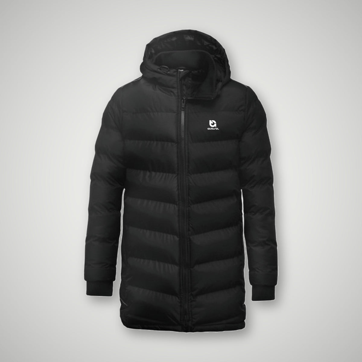 Austral Black Long Puff Parka
