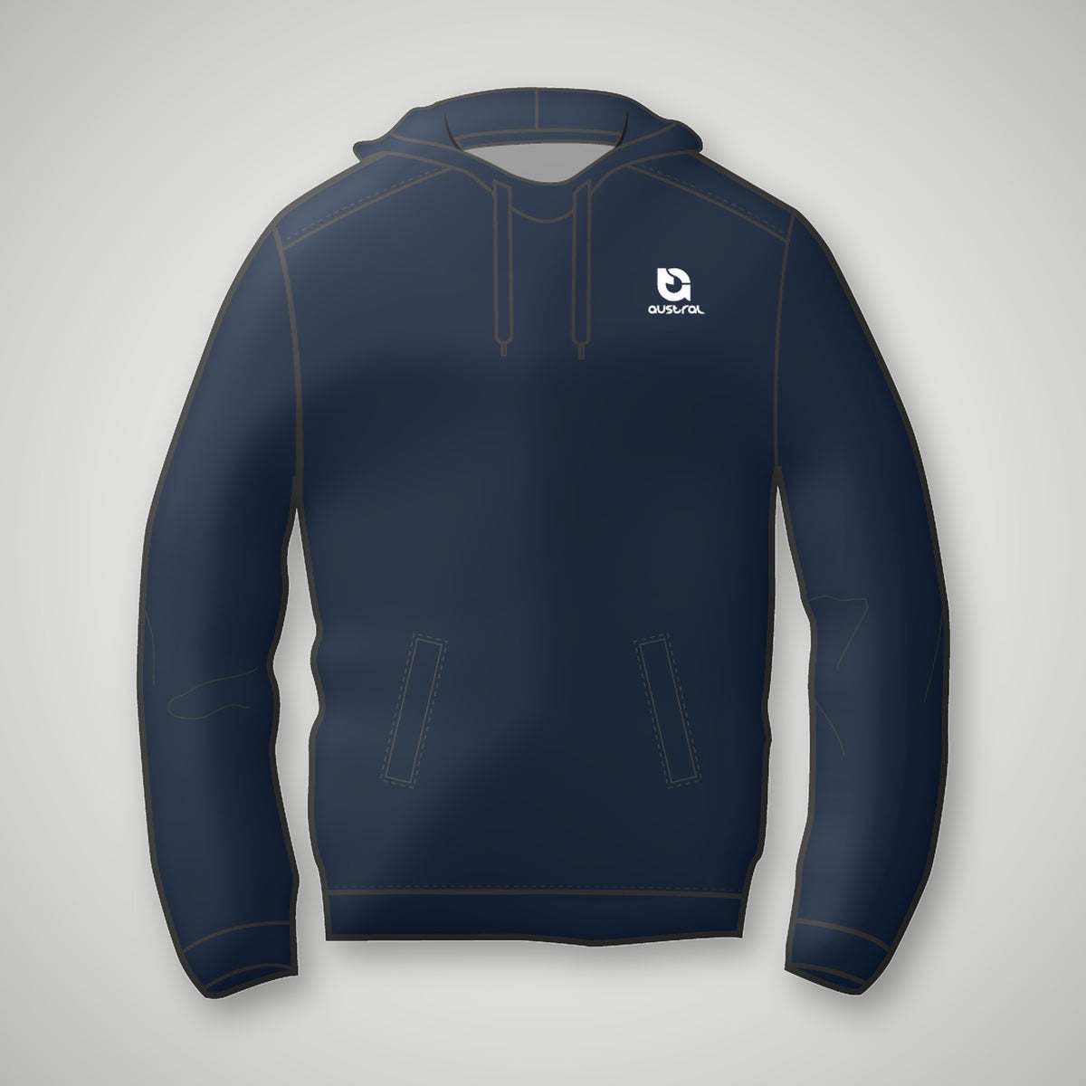 Austral Navy Pullover Hoodie